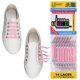 thumbnail image 1 of Cordones elásticos sin atar U-Lace Kiddos rosa (paquete de 14), 1 of 8