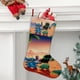 thumbnail image 2 of Lilo y Stitch Tema: Calcetines de Navidad, fino lino blanco para colgar en escaleras y chimenea, decoración navideña para el hogar, regalo de Navidad. 45cm × 32cm, 2 of 5