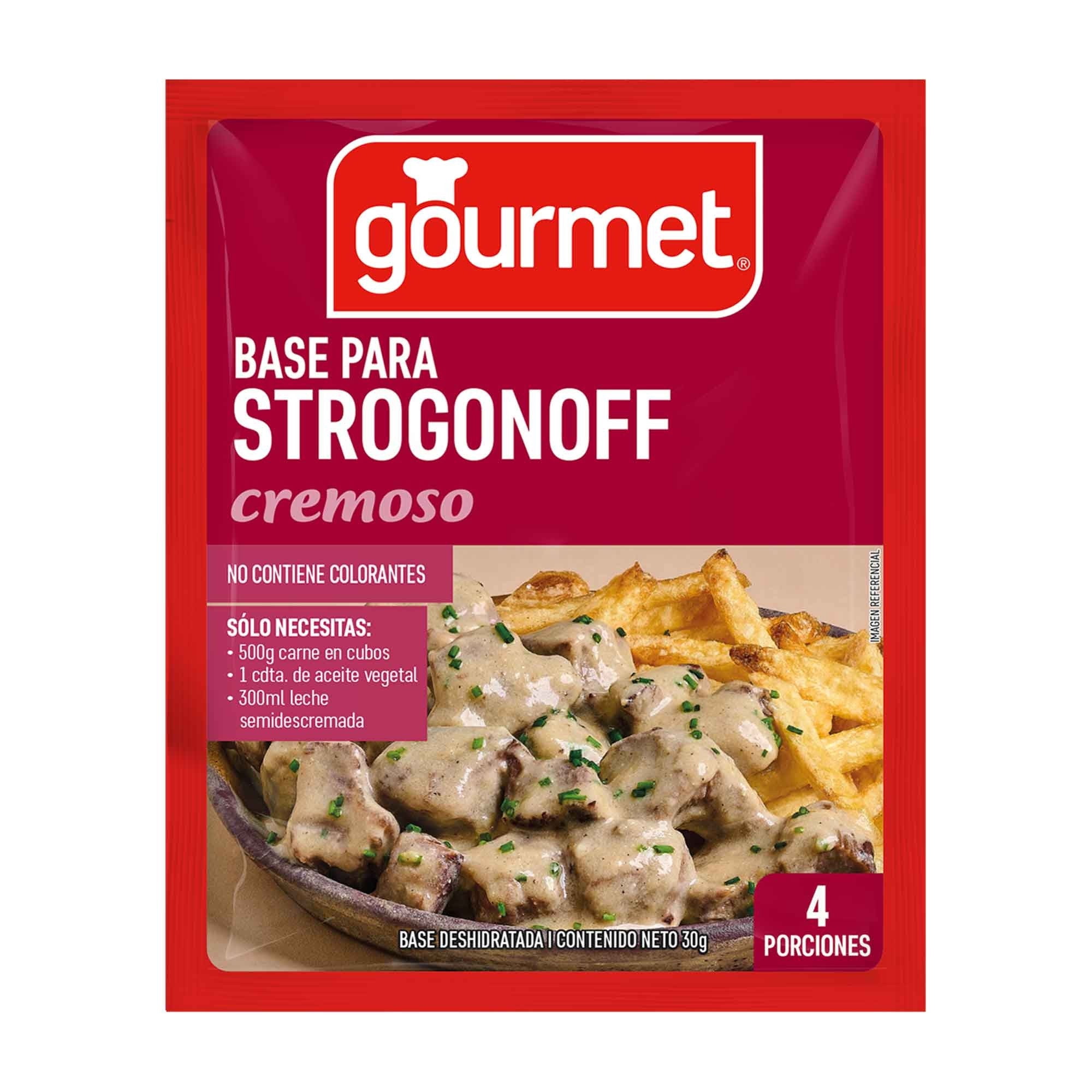 Base Para Strogonoff (4 Porciones) Sobre 30 g Gourmet