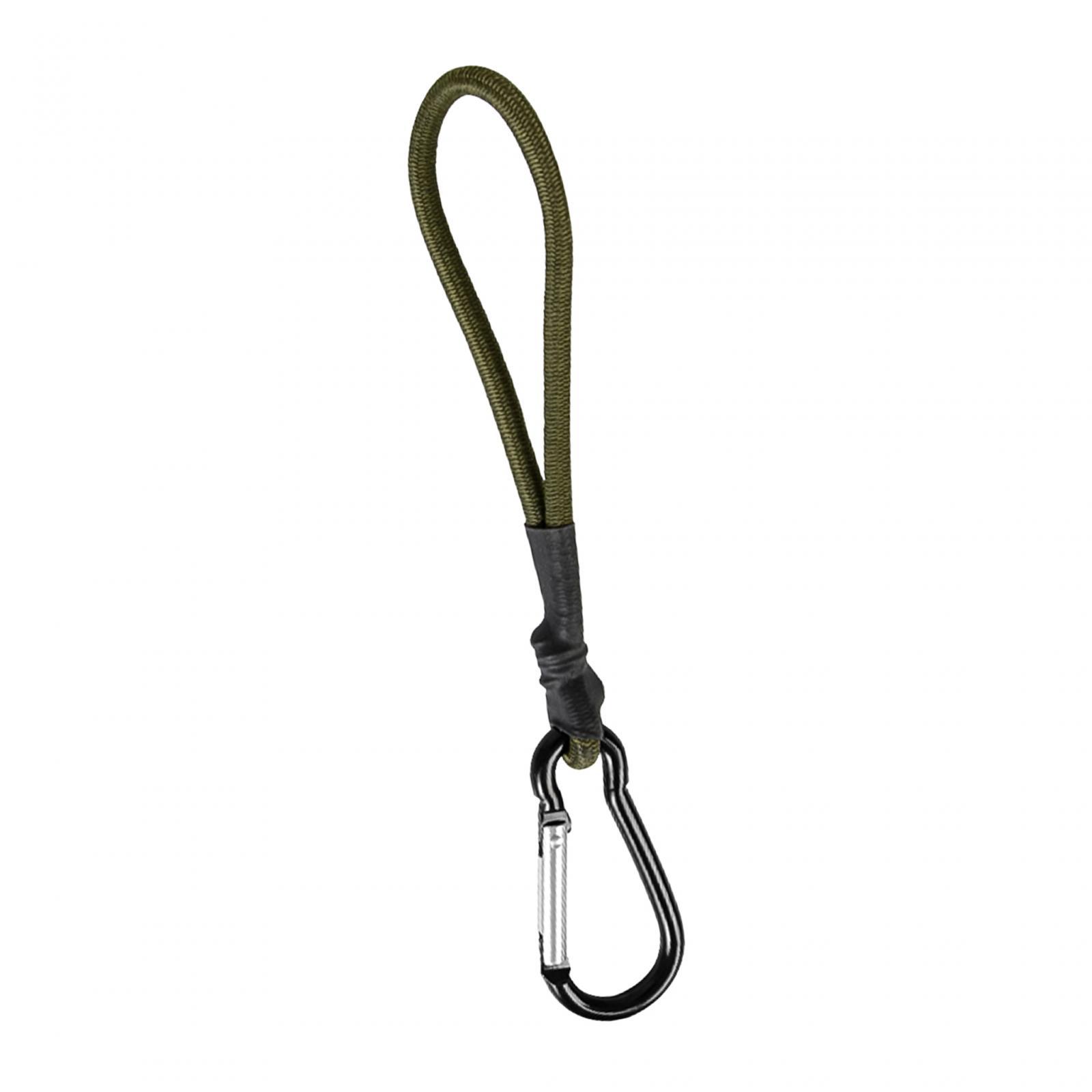 Ioensy - Cuerda Elástica Con Mosquetón, Lazos De Dosel Para Lonas, Carpas, Verde