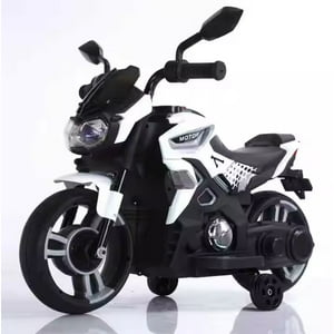 Tienda El Garage - Moto Eléctrica Pequeña Para Niños Blanca – 6V 1 Motor + Música Y Mp3
