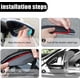 thumbnail image 4 of 2 protectores universales para espejo retrovisor de coche, de fibra de carbono, para la mayoría de coches, camiones y SUV., 4 of 6