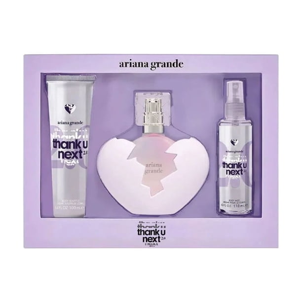 Set de 3 piezas de Perfume Ariana Grande Thank U Next 2.0 de 100 ml