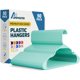 thumbnail image 1 of Perchas de plástico Lifemaster resistentes, paquete de 50, color aqua, 1 of 9