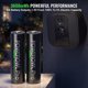 thumbnail image 2 of Pilas AA recargables POWEROWL de 3600 mWh, 1,5 V, 8 unidades con cargador, 2 of 3