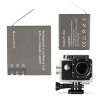 Innedd - Batería 1050Mah Pg1050 Para Cámara Acción Eken Sjcam Otras