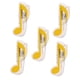 thumbnail image 1 of 5 piezas de música plástica cuaderno página clip de música accesorio de soporte amarillo, 1 of 5