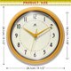 thumbnail image 4 of Reloj de pared Infinity Instruments Retro 24 cm, color amarillo azafrán, 4 of 6
