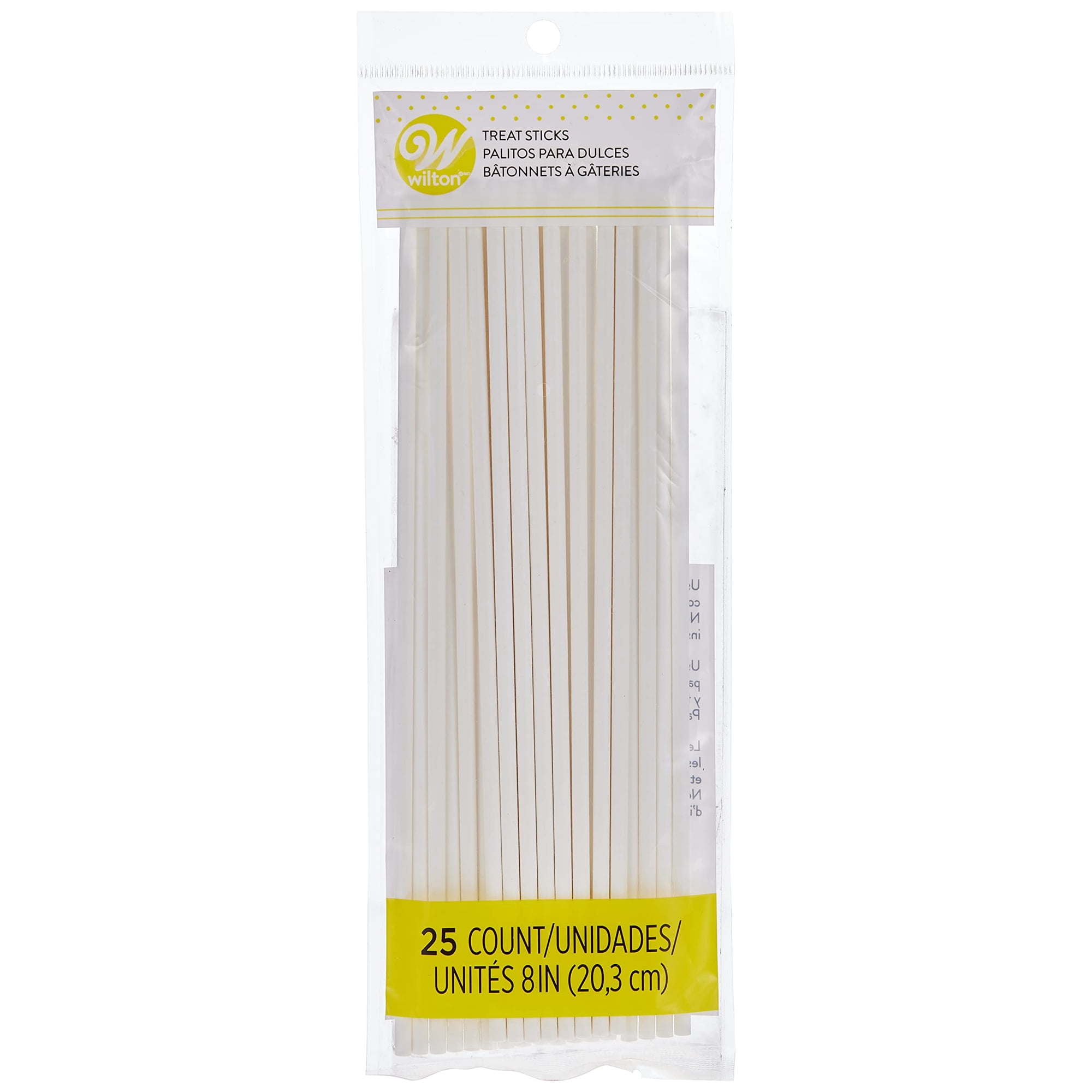 Palitos Wilton Para Piruletas Y Tartas, 8 Pulgadas, 25 Unidades