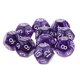 thumbnail image 2 of 10pcs Doce Caras Dados D12 Jugar Juegos De D & D RPG Partido Púrpura Corta En Cuadritos, 2 of 3