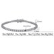 thumbnail image 2 of Pulsera de Tenis de Moissanita de 2.5 Mm de Ancho para Mujer Hombres Unisex Color D Claridad VVS1 Pulsera de Diamantes para Hombre Plata Esterlina 925 Pulseras de Tenis para Mujer Joyería 16-19 Cm, 2 of 11