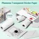 thumbnail image 2 of Papel adhesivo térmico Phomemo transparente de 53 mm x 3,5 m, 3 rollos, 2 of 8