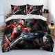 thumbnail image 1 of v2705 Bed Sheets HD Captain America Iron Man Comforter Bedding Set,Duvet Cover Bed Set Quilt Cover Pillowcase,Queen Bedding Set Adult Kids 3-Piece Bedding Set (1 Duvet Cover + 2 Pillow Shams) Bed She, 1 of 5