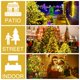thumbnail image 4 of Luces de Árbol de Navidad USB con Temporizador 12 Cuerdas 300 LED Kedoxi Luces de Cadena de Navidad con Anillo 9.8FT Cortina de Navidad Luz de Árbol de Hadas Fácil de Instalar 8 Modos para, 4 of 6