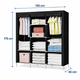 thumbnail image 3 of Armario Organizador De Closet Ropero Armable Portatil Tela, 3 of 3