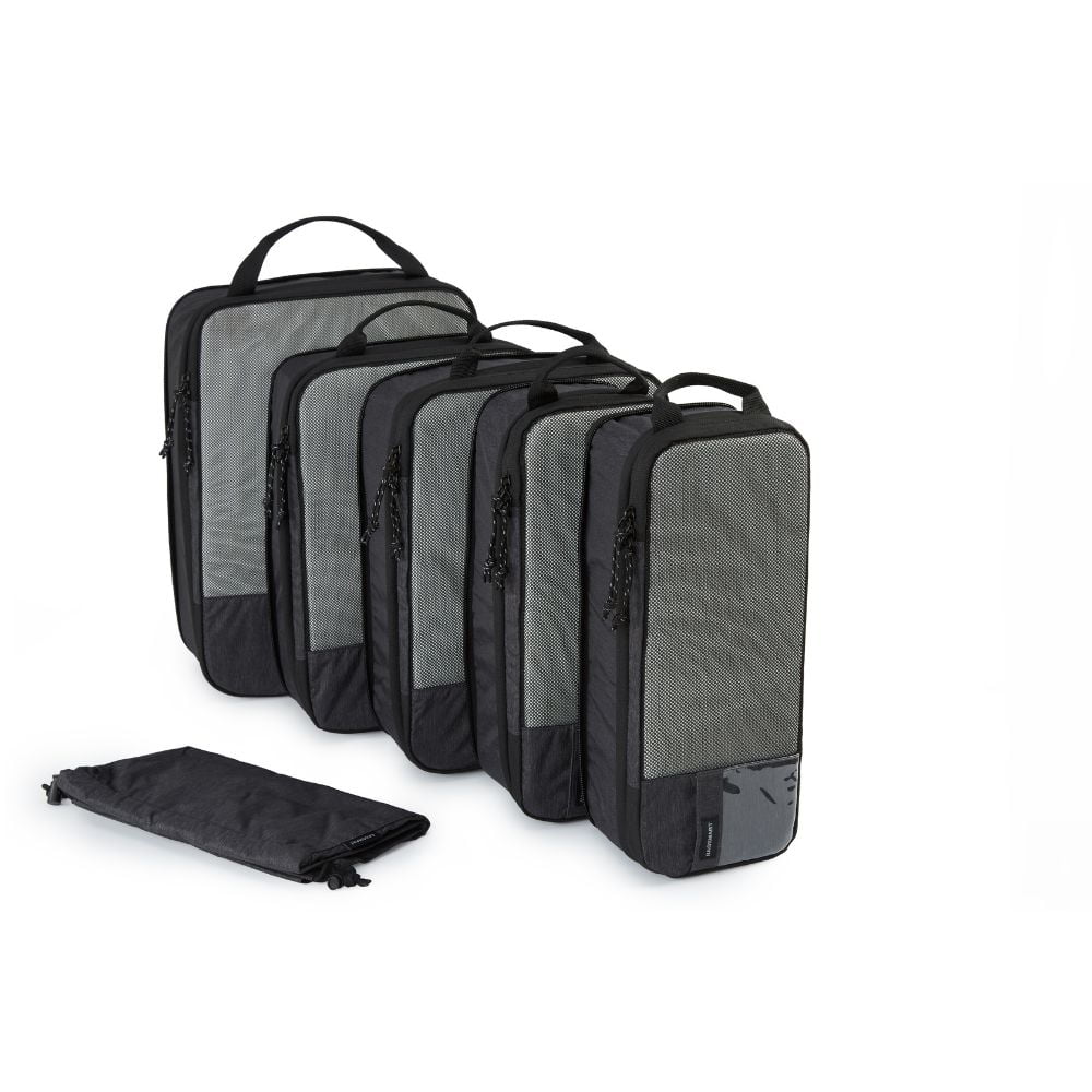Bagsmart Organizadores De Equipaje Con Compresión 6 Pzs Negro