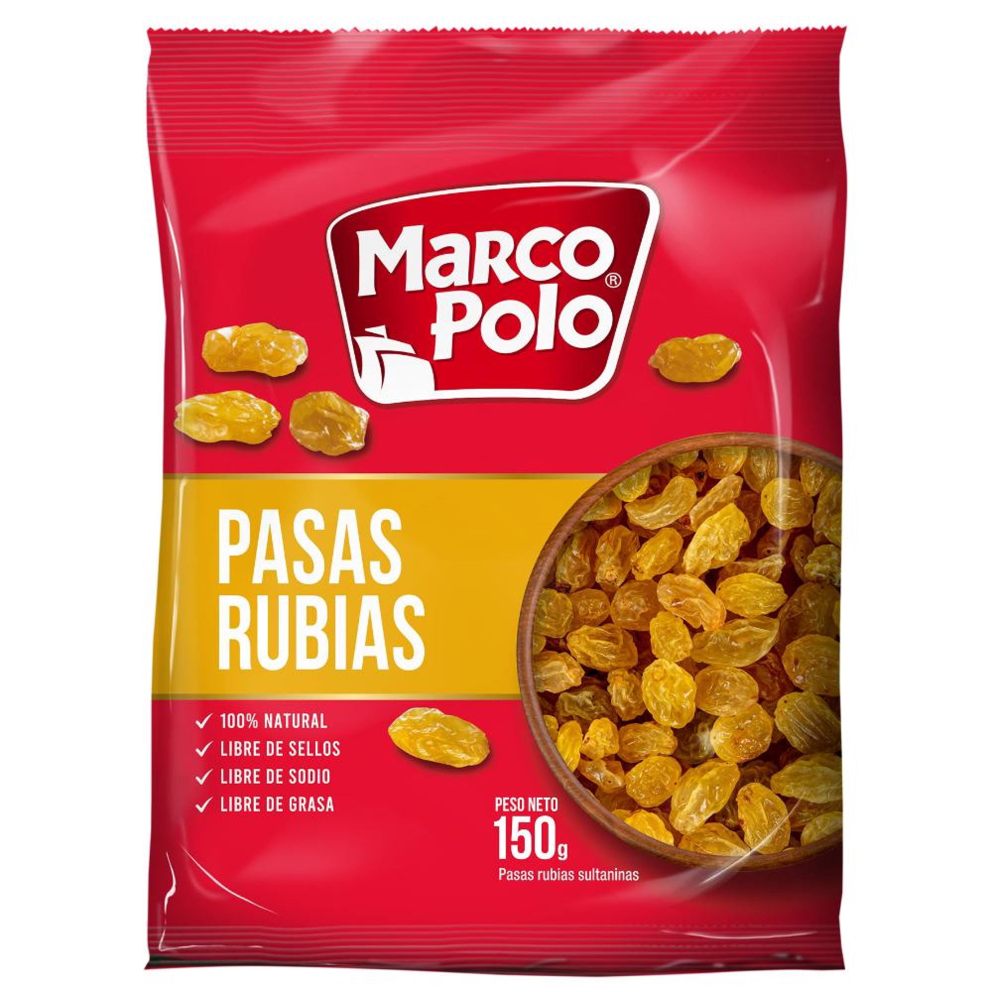 Pasas Rubias 150 g Marco Polo