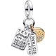 thumbnail image 2 of Dije PAGOGO Plata 925 Amistad True Friends 4.5 mm Pulsera, 2 of 3