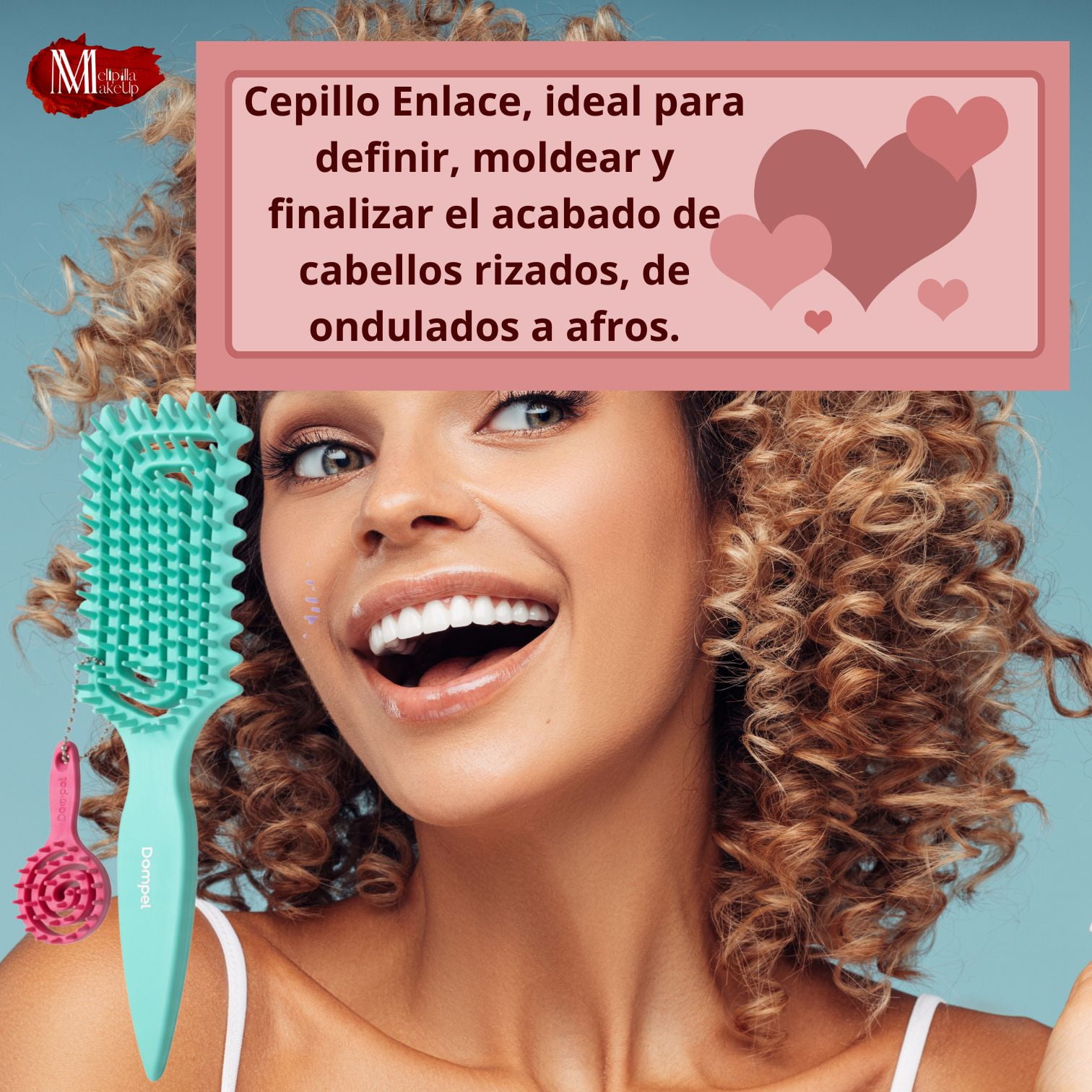 Cepillo Moldeador Y Definidor Enlace De Silicón Resistente Dompel