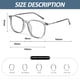 thumbnail image 2 of Gafas de montura grande con lentes anti-luz azul de tendencia de moda, fabricadas en TR y resina., 2 of 5