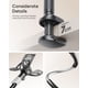 thumbnail image 3 of Soporte SAIJI para cama con cuello de cisne, brazo largo y flexible, negro, 3 of 8