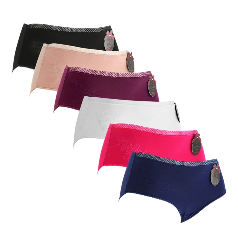 Giovacchino - Pack De 6 Calzon Tiro Alto Algodón