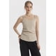 thumbnail image 1 of Polera Mujer Tirante Trenzado Arena, 1 of 4
