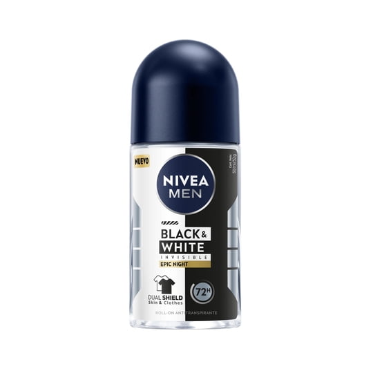 Desodorante Roll On Nivea B&w Antimanchas Epic Night Male Hombre