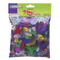 School Smart - Gallina De Guinea Feather Superpack Creativity Street Rainbow, 8-10 Cm