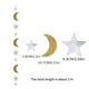 thumbnail image 4 of 1pc Moon Pentagram Flower Hanging String - Perfect for Ramadan Kareem, Birthday Parties & Room Decor!, 4 of 4