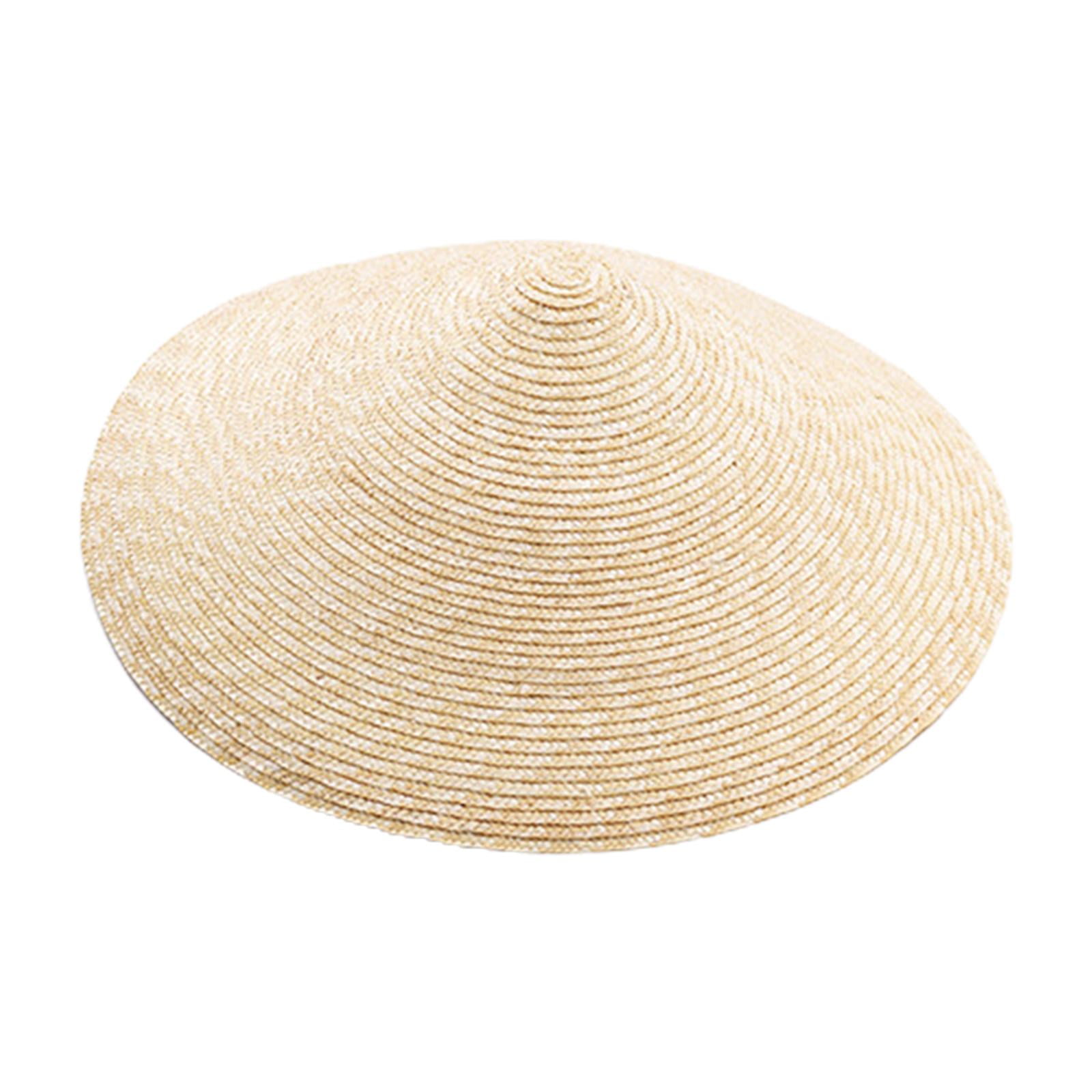 Ioensy - Sombreros De Paja De Moda Sombrero Para El Sol Disquete Para Caminar Pesca Mujeres Hombres 18 Cm
