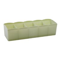 Magideal - Armario Contenedores Organizador Cajón Cajas De Sujetadores Cajón Cosmético Divisor Almacenamiento 5 Celdas Calcetines Organizador Ordenado Calcetines Verde