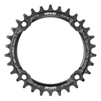 Genérica - Plato Redondo Mtb Narrow Wide Bicicleta 30T 32T 34T 36T 38T Rojo