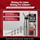 thumbnail image 4 of Dispensador de Crema Batida Chef Master 1L Acero Inoxidable, 4 of 7