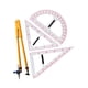 thumbnail image 3 of Juego De Matemáticas De Geometría Con Herramienta De Dibujo De Mango Extraíble Para Maestros De Pizarra Juego De Cuatro Piezas, 3 of 5