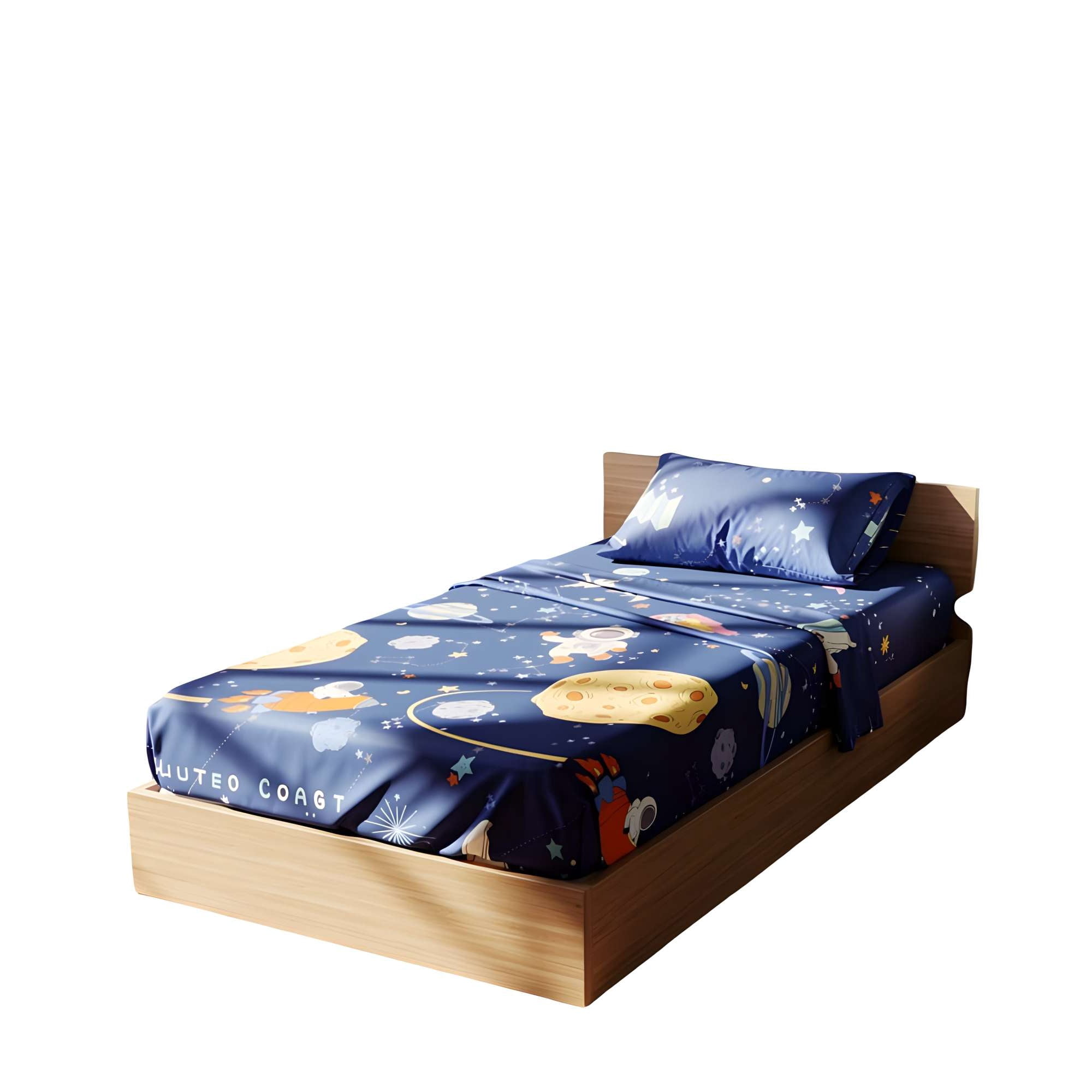 Genérico - Set De Sabana Infantil De 100 Hilos 1 Plaza D4