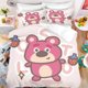 thumbnail image 1 of Strawberry Bear Duvet Cover Pillowcase, Home Room Bedroom Decoration Boy Girl Bedding Set Kids Gift, Queen Double Bed Bed Sheets, 1 of 5