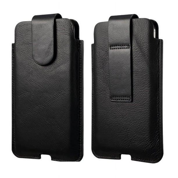 Universal 7.2 Inch Artificial Leather Bodypack Phone Case For Apple 12 Samsung Xiaomi Clamshell Protective Case, Thoughtful Gift For Birthday/Girlfriend/Boyfriend/Men/Women