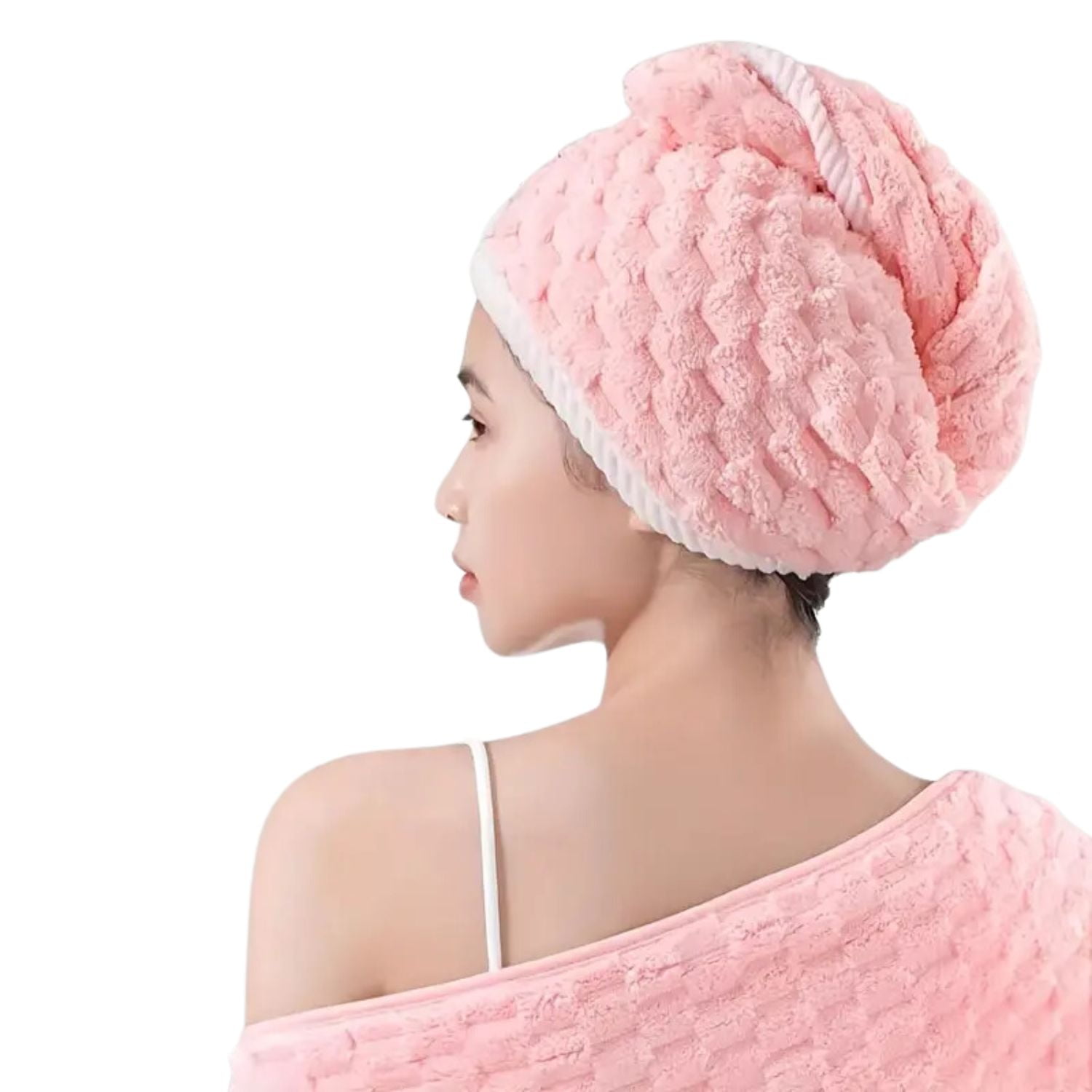 Genérico - Pack 4 Turbante Gorro De Ducha Para Secar Cabello Microfibra