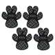 thumbnail image 2 of 4 Piezas Almohadillas Para Patas De Perro Calzado Para Mascotas Botines Calcetines Pegatinas Para Pies Antideslizantes Para Perros XXXL Negro, 2 of 3