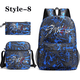 thumbnail image 1 of New fashion Korean K-POP three-piece backpack teenage school backpack shoulder bag pen bag large capacity schoolbag, 1 of 3