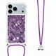thumbnail image 5 of Funda FOXDOCK para iPhone 17 Pro Max con Cuerda Ajustable, Brillo Líquido, Protección Antigolpes y Lente – Ideal para Regalo, 5 of 6