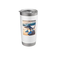 Tralalero Tralala Viral Meme Shirt - Vaso Tralalero Tralala Funny Gen Alpha Shark Meme Con Aislamiento De Acero Inoxidable