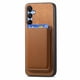 thumbnail image 3 of Funda de Cuero Magnética con Tarjetero para Samsung Galaxy A15 Cubierta Delgada Marrón, 3 of 5