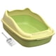 thumbnail image 4 of Caja De Arena Para Gatos Semicerrada Para Mascotas Peque?as, Material PP, Antisalpicaduras, Parte Superior Abierta, Verde, 4 of 5