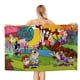 thumbnail image 1 of Taz-Mania Toalla de playa de secado rápido con diseño temático, regalo para mujeres y niñas, ideal para cumpleaños, fans, amantes de la música, uso en la playa o al aire libre, 78 × 180 cm, 1 of 6