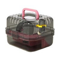 Ioensy - Jaula Grande Para Hámster, Estuche De Viaje Para Animales Pequeños, Para Cobayas, Jerbos Y Erizos, Color Rosa