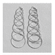 thumbnail image 2 of suxuMhao Juego de Aretes Dorados y Plateados, 12 Pares de Aretes de Aro Simples y a la Moda con Diseño Clásico, Tamaños de 0.98/1.18/1.37/1.57/1.77/2 in, Aretes de Moda a la Moda Fáciles de Combinar, 2 of 2