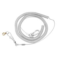 Magideal - Accesorios Para Arnés De Pájaros Cadena Para Pies De Periquito Cuerda Ajustable Para Volar Loros 45 Mm + 6 M