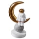thumbnail image 3 of Astronauta En forma de luna Dise?o elegante Resina Estatuas Escultura Estatuilla D, 3 of 5